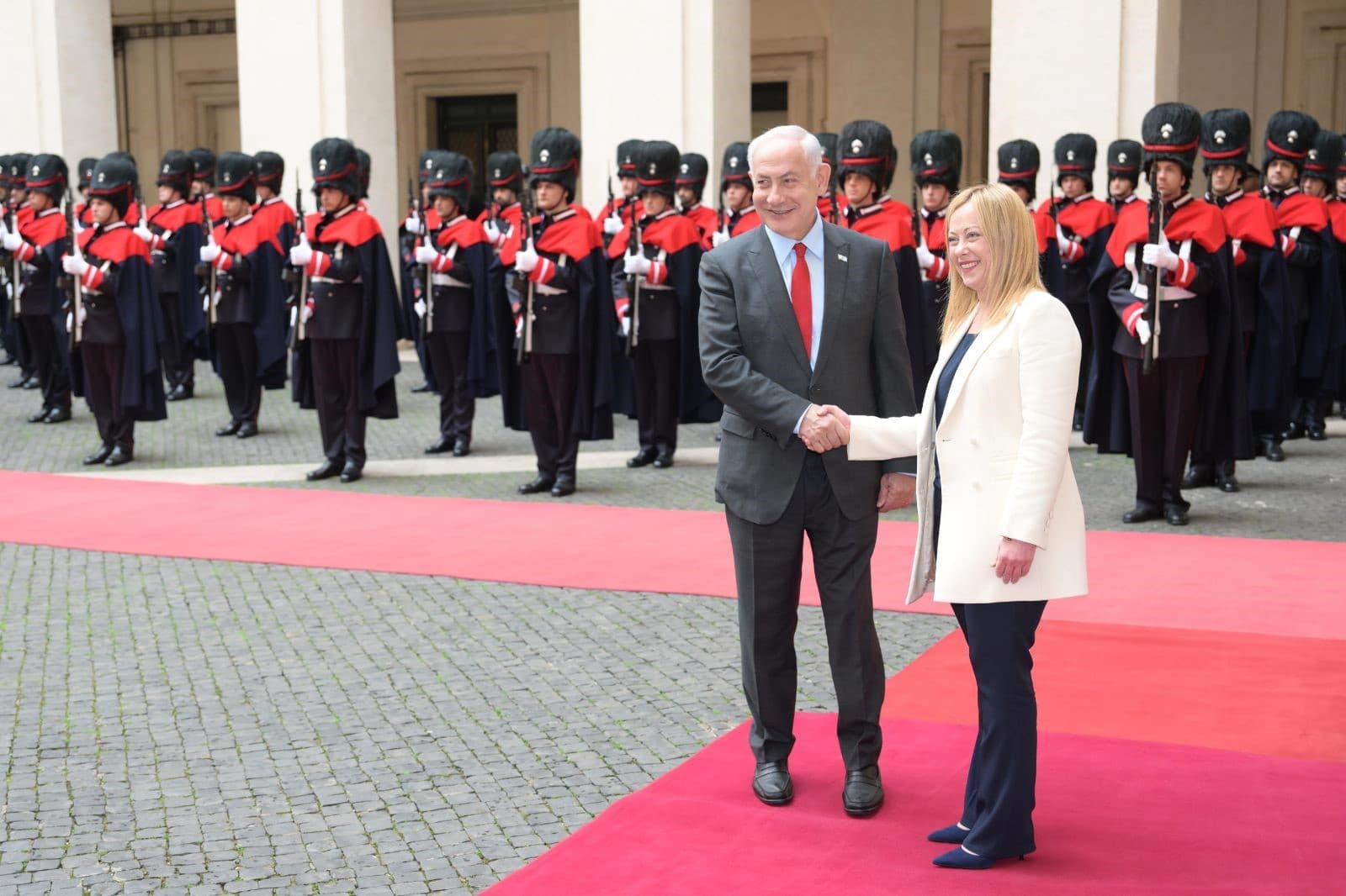 Netanyahou reçu en Italie par Giorgia Meloni