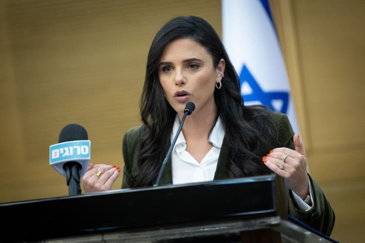 Shaked: Nous mettrons notre veto, la loi sur l'Etat nation ne changera pas