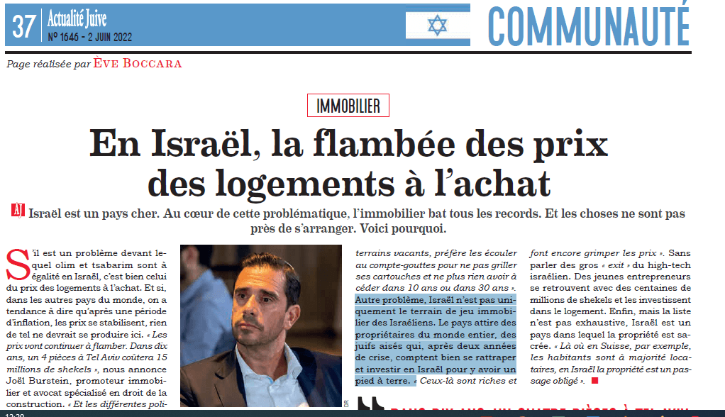 En Israël, la flambée des prix des logements à l’achat