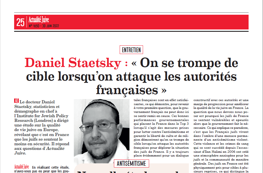 Daniel Staetsky : « On se trompe de cible lorsqu’on attaque les autorités françaises »