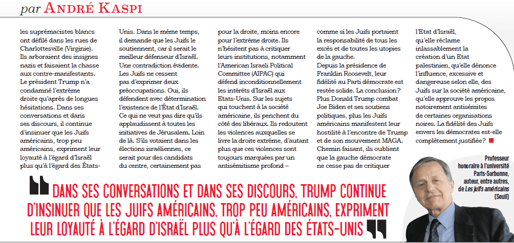 Donald Trump et les Juifs. Par André Kaspi