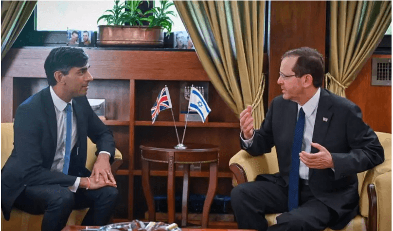 Sunak à Israël: ”Nous voulons votre victoire”