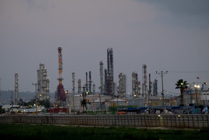 Arrêt de l'industrie pétro-chimique dans la baie de Haïfa
