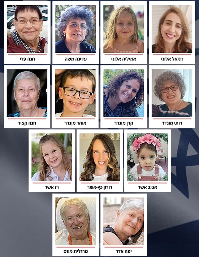 4 enfants, 3 mères et 6 grands-mères: les 13 premiers otages libérés