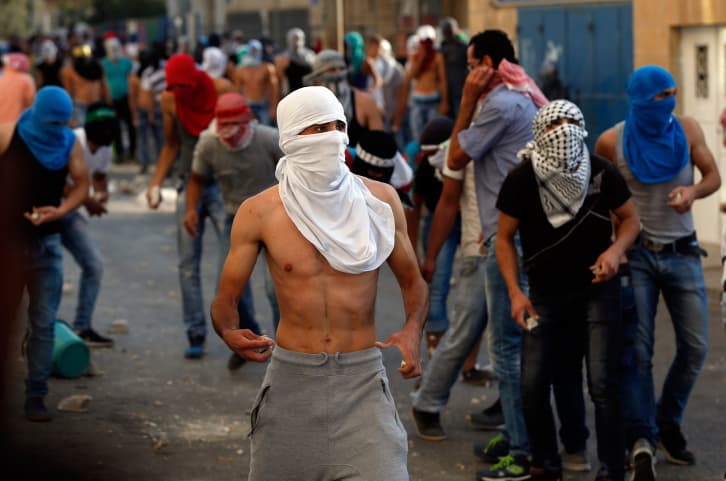 Jérusalem : émeutes arabes à l'Université hébraïque