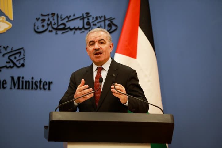 Le Premier ministre palestinien: ”Cette terre appartient au peuple palestinien depuis des milliers d’années”