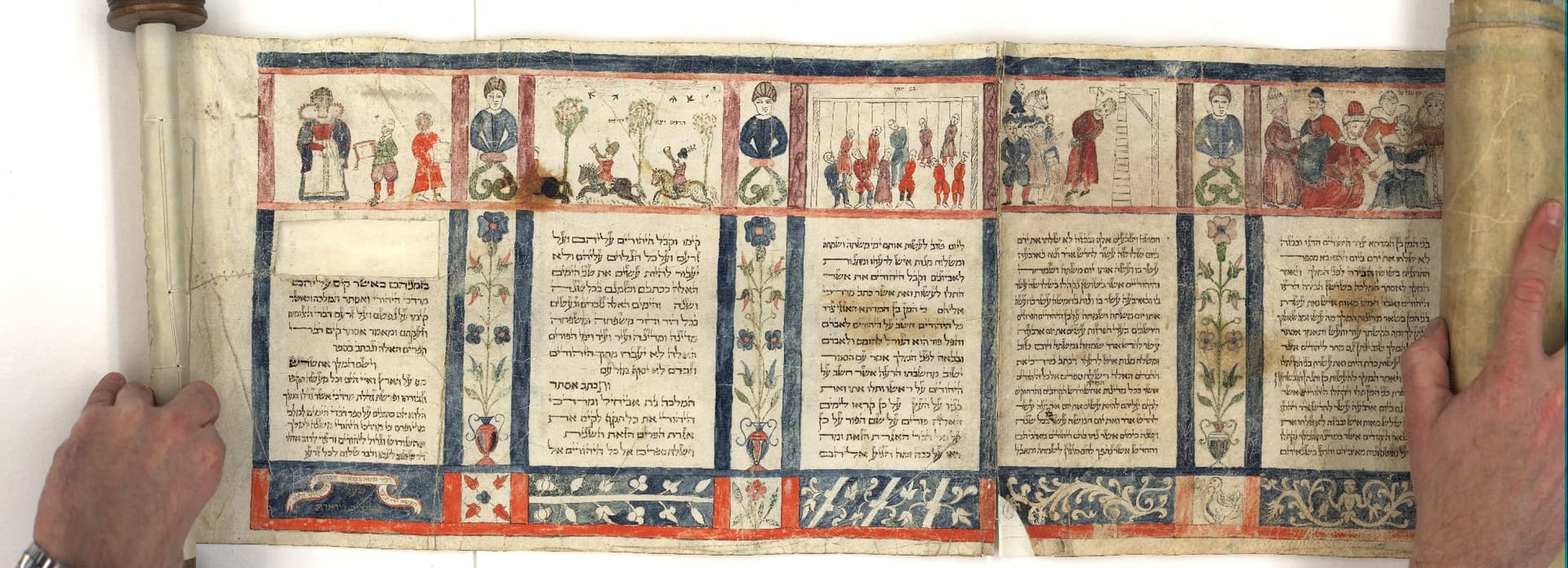 Une rare Meguilat Esther à l’honneur dans une exposition de Pourim au Musée National du Judaïsme Italien et de la Shoah