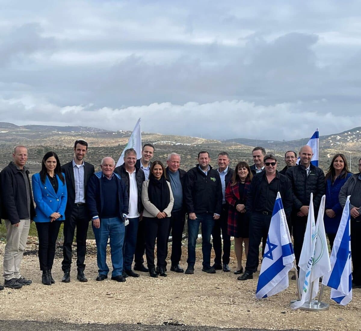 Une délégation du Likoud en visite en Samarie