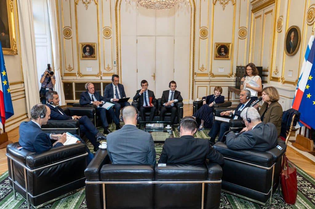 Micky Lévy est en visite officielle en France