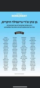 Des personnalités de gauche remercient Ben & Jerry pour sa décision de boycott !