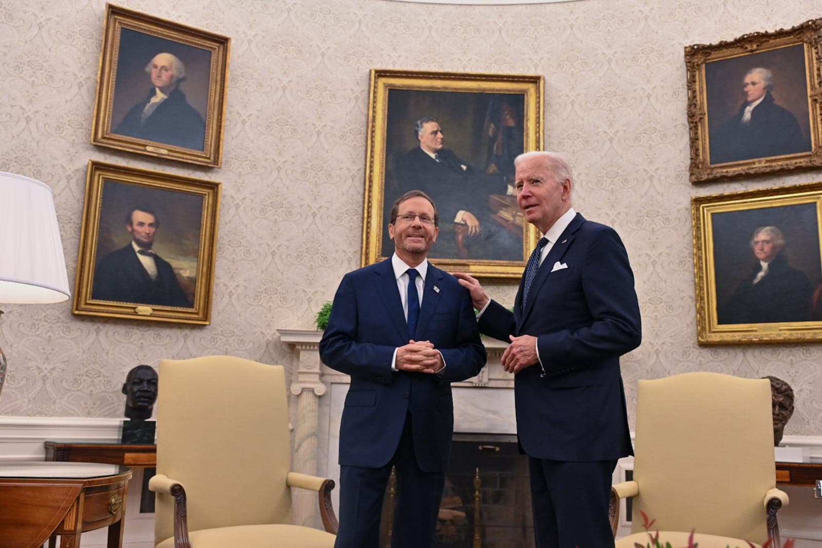 Itshak Herzog reçu par Joe Biden à la Maison Blanche