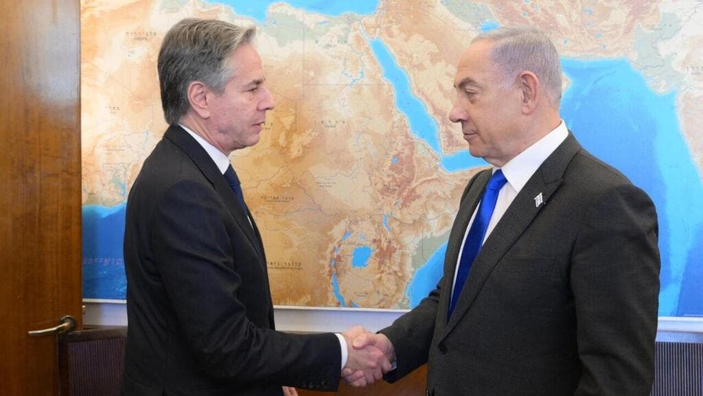 Blinken redit à Netanyahou l’attachement des Etats-Unis à la création d’un Etat palestinien ”pour garantir la sécurité d’Israël”