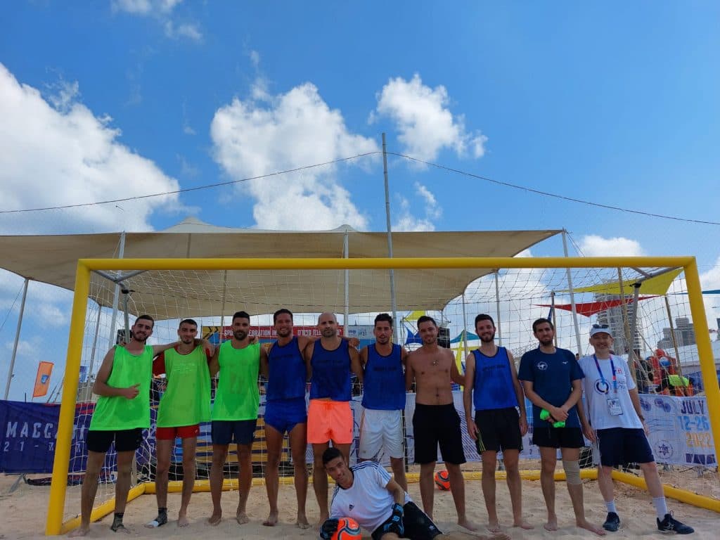 Maccabiades, équipe des olim de France: première journée