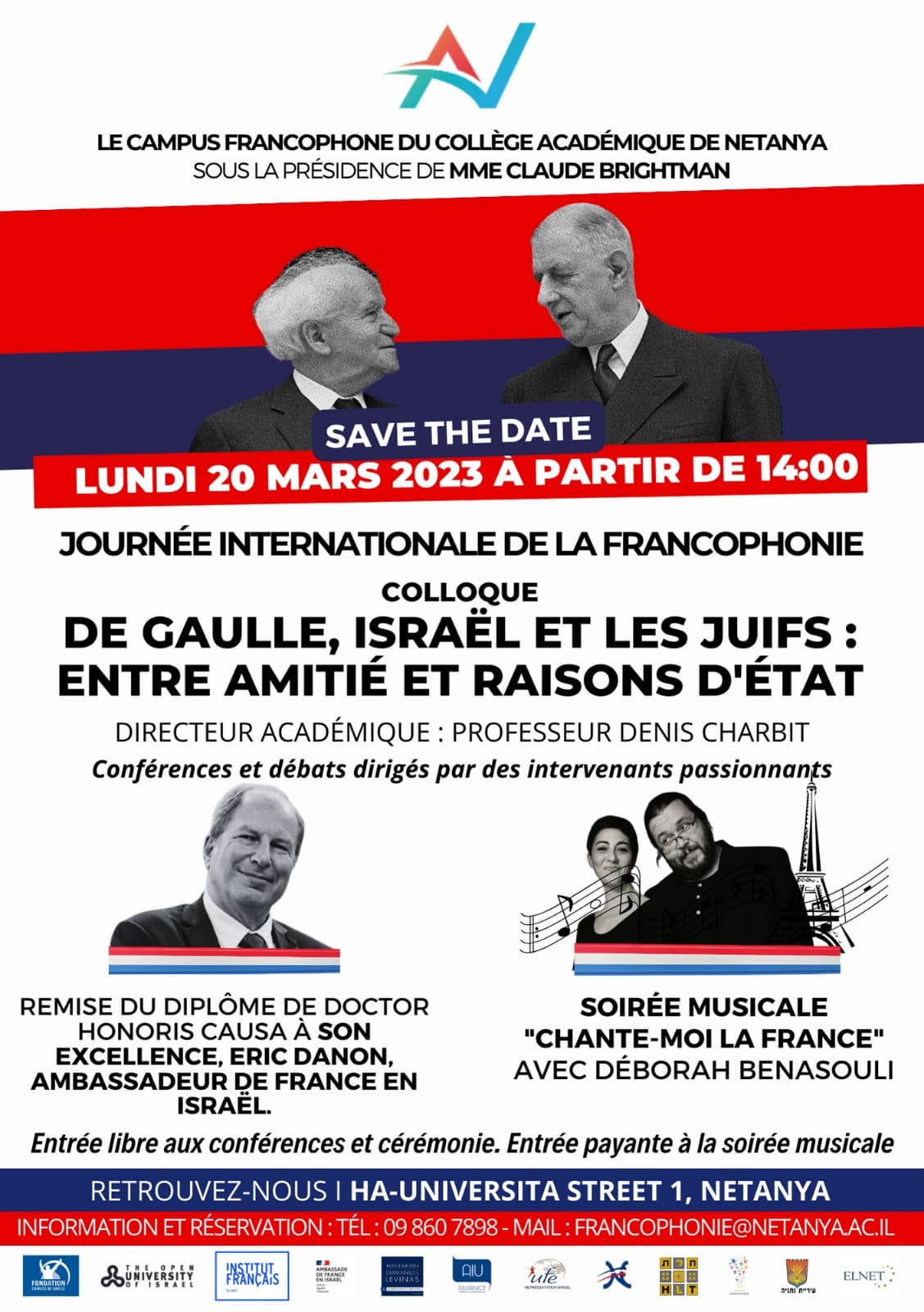 Journée internationale de la francophonie : les relations de Gaulle/Israël passées au scanner
